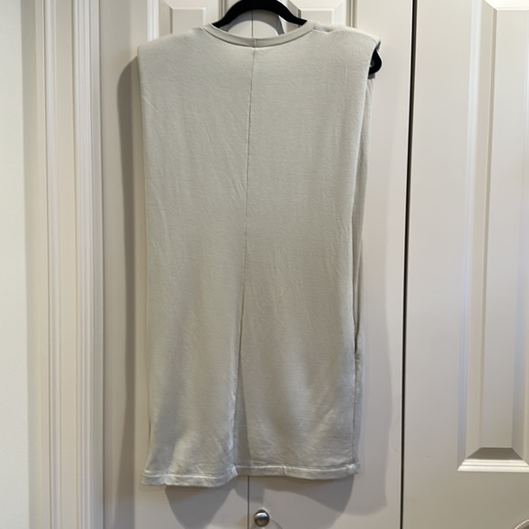 Elan Clothing Medium Cream Structured Shoulder Pad Sleeveless Mini Dress NWT - Picture 10 of 11